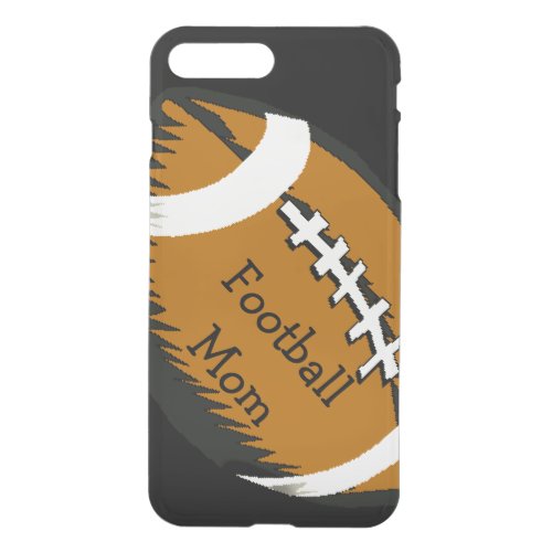 Brown Football Mom Sports iPhone 87 Plus Case
