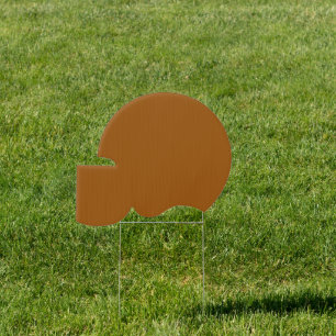 Brown Football Sign