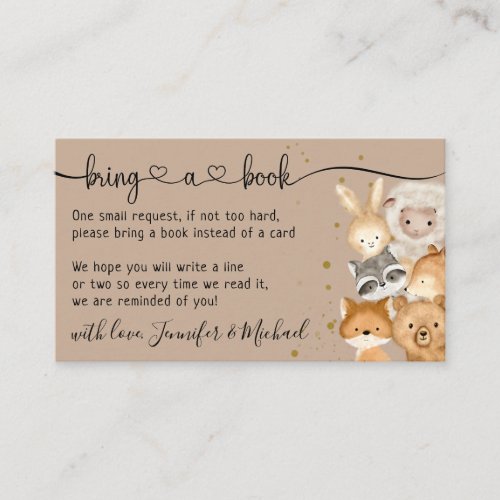 Brown Forest Baby Animals Bring a Book