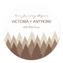Brown Forest Range Woodland Wedding Favor