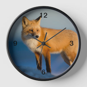 Brown Fox Clock