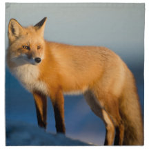 Brown Fox Cloth Napkin