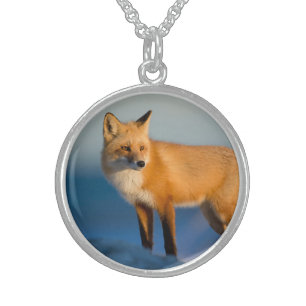 Brown Fox Sterling Silver Necklace