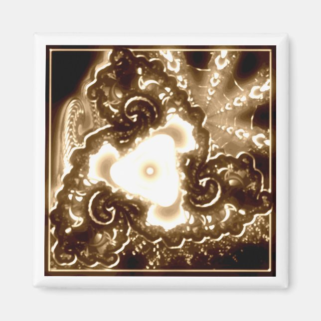 Brown Fract Magnet (Front)