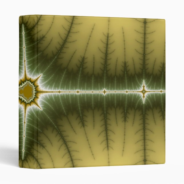 Brown - Fractal 3 Ring Binder (Front/Spine)