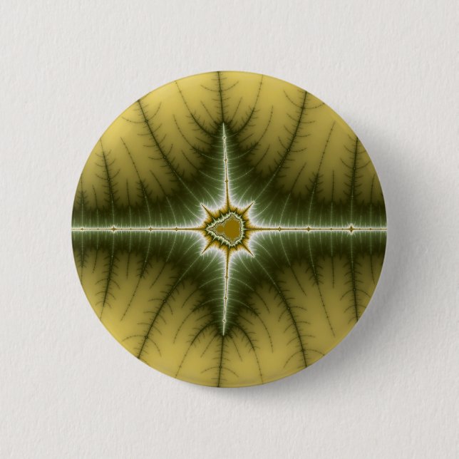Brown - Fractal Button (Front)
