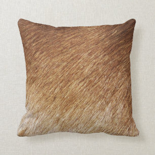 Brown Fur Texture Photo Photography Pillow Cushion