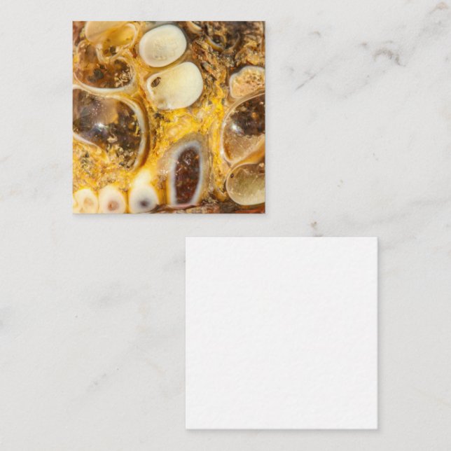 Brown Gemstone Stone Texture Enclosure Card (Front/Back)