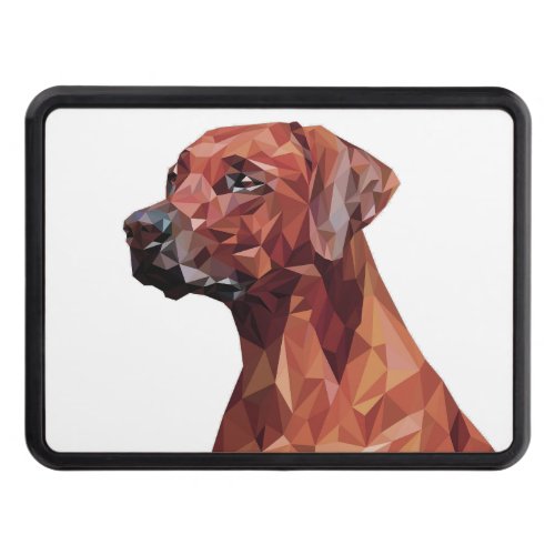 Brown Geometric Dog   Hitch Cover