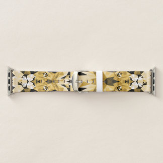 Brown Geometric Lion Apple Watch Band