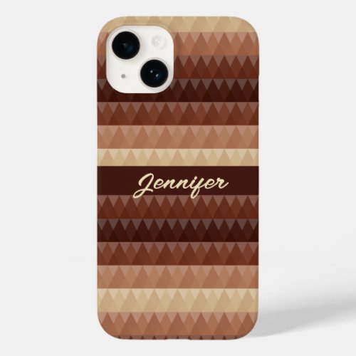 Brown Geometric seamless Case_Mate iPhone Case