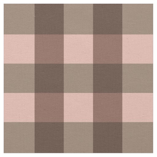 Brown Gingham Fabric