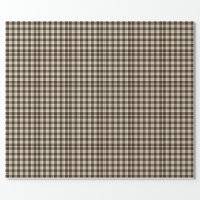 Neutral Gingham Christmas Wrapping Paper-Brown Buffalo Plaid Stripe - –  Heart & Home Designs