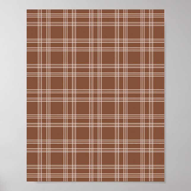 Brown Gingham Poster (Front)