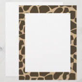 Brown Giraffe Pattern Print (Front/Back)