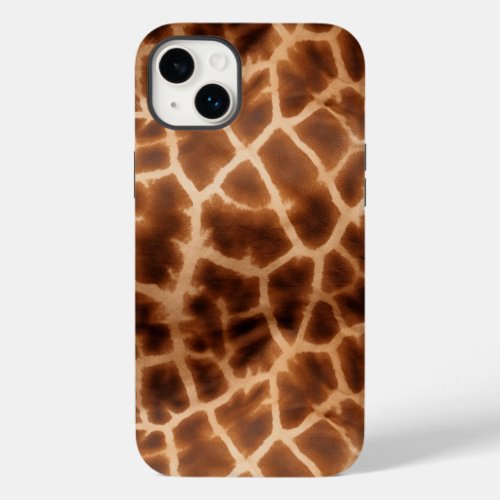 Brown Giraffe Print Case_Mate iPhone 14 Plus Case