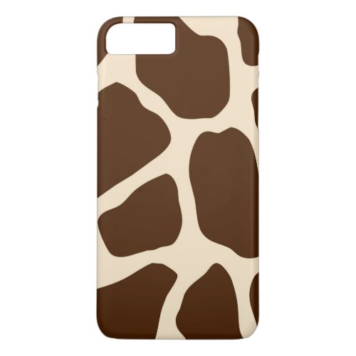 Brown Giraffe Print iPhone 8 Plus7 Plus Case