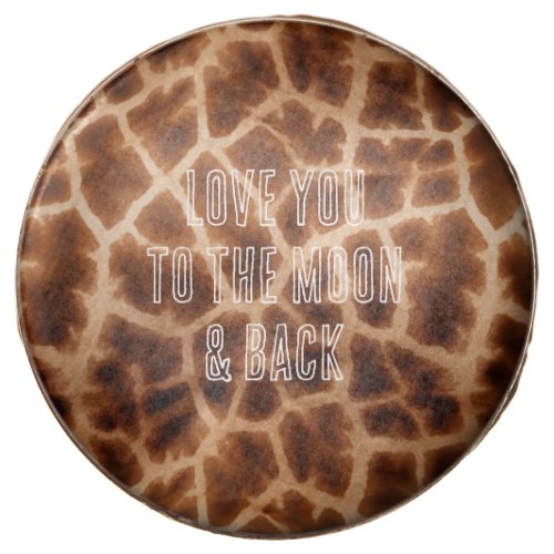 Brown Giraffe Print Chocolate Covered Oreo