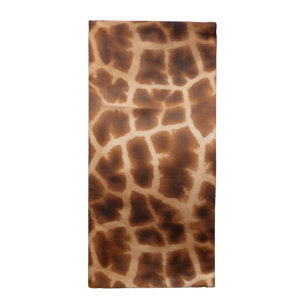 Brown Giraffe Print Cloth Napkin
