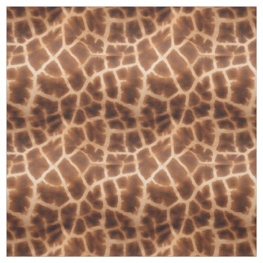 Brown Giraffe Print Fabric
