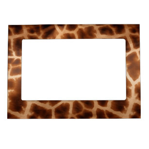 Brown Giraffe Print Magnetic Frame