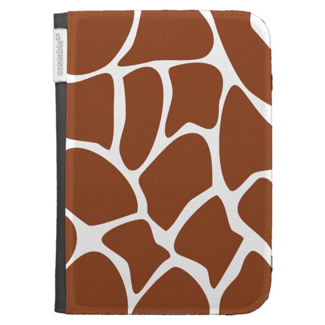Brown Giraffe Print Pattern. Kindle 3 Case (Front)