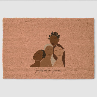 Brown Girls Doormat Fiber Doormat
