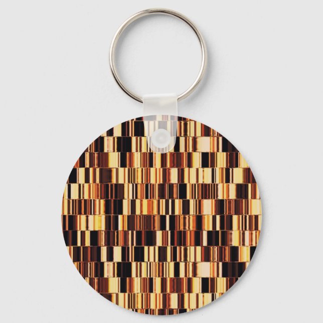 Brown glass pattern keychain (Front)