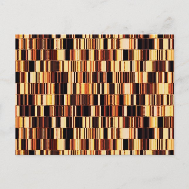 Brown glass pattern postcard (Front)