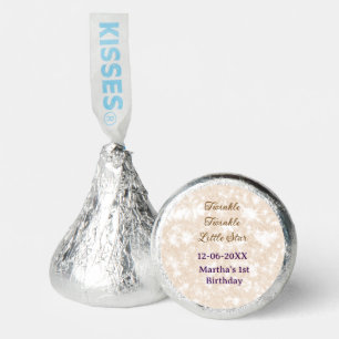 Brown glitter twinkle twinkle little star birthday hershey®'s kisses®