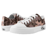 Brown Goblincore Earthy Fairy Floral Print Low-top Sneakers at Zazzle