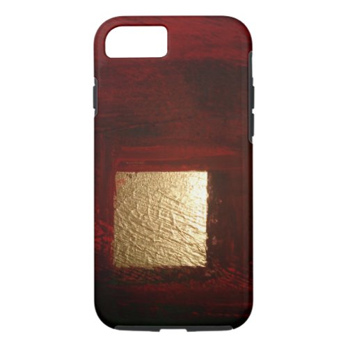 Brown Gold Abstract Expressionist Artwork iPhone 87 Case