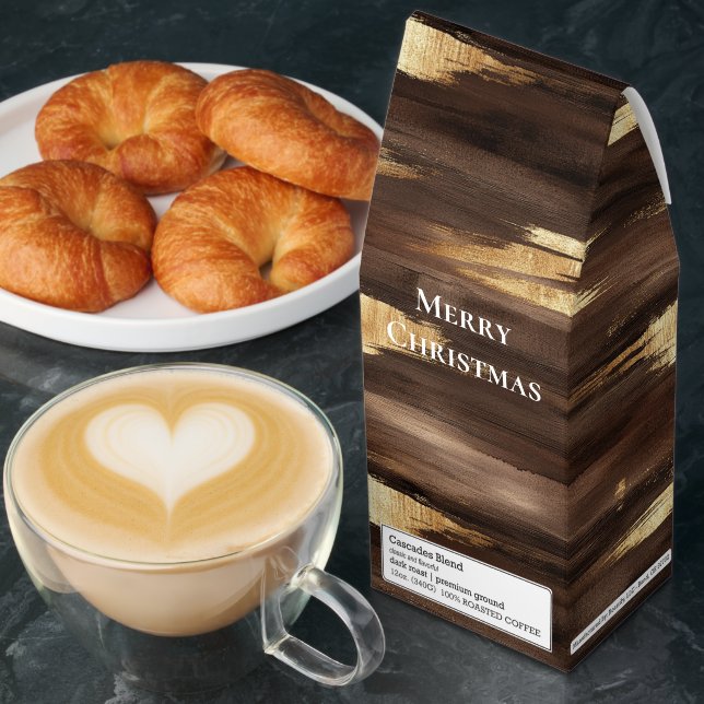 Brown Gold Abstract Roasted Coffee (Breakfast)
