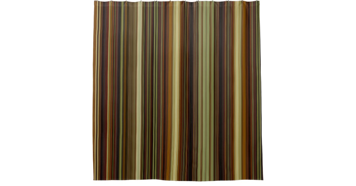 Brown shower accessories | overstock.com: brown gold and green stripes shower curtain zazzle com