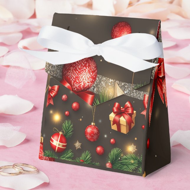 Brown & Gold Favor Boxes (Wedding)