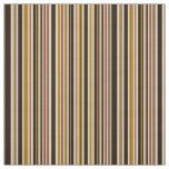 Brown Gold Stripe Coordinate for Starburst Retro Fabric