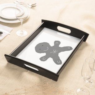 BROWN GOOD DAY SERVING TRAY