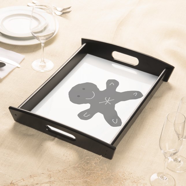 BROWN  GOOD DAY SERVING TRAY (Front)