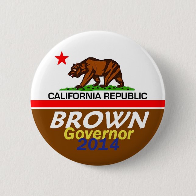 BROWN Governor 2014 Button (Front)