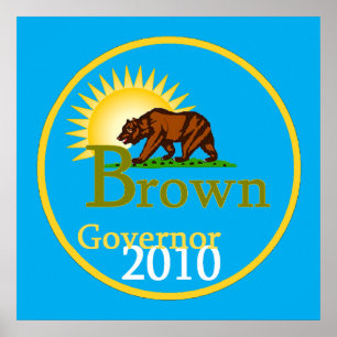 BROWN Governor POSTER Print