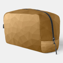 Brown gradient geometric mesh pattern dopp kit