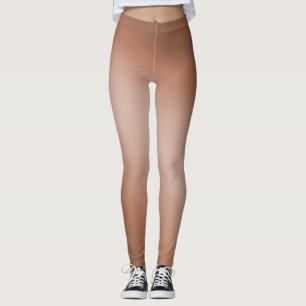 Brown Gradient Ombre Leggings