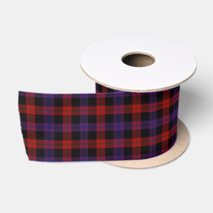 Brown Grady Tartan Satin Ribbon
