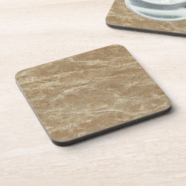 Brown granite beverage coaster (Left Side)