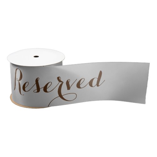 Brown  Gray Reserved Ribbon Seating  Tables