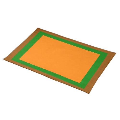 Brown Green and Orange Placemat