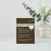 Brown Green Ivory Bleeding Heart Enclosure Card (Standing Front)
