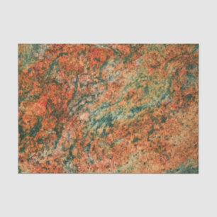 Brown & Green Marble Texture Print Tissue Paper