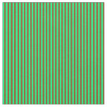 [ Thumbnail: Brown & Green Stripes Fabric ]