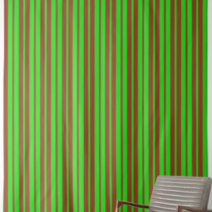 Brown Green Stylish Stripes Pattern Design  Fabric